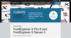 Desktop Screenshot of fontexplorerx.com