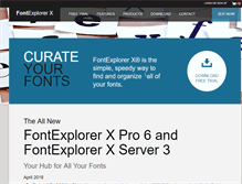 Tablet Screenshot of fontexplorerx.com